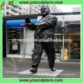 modern brass fat man sculpture for street hot sale